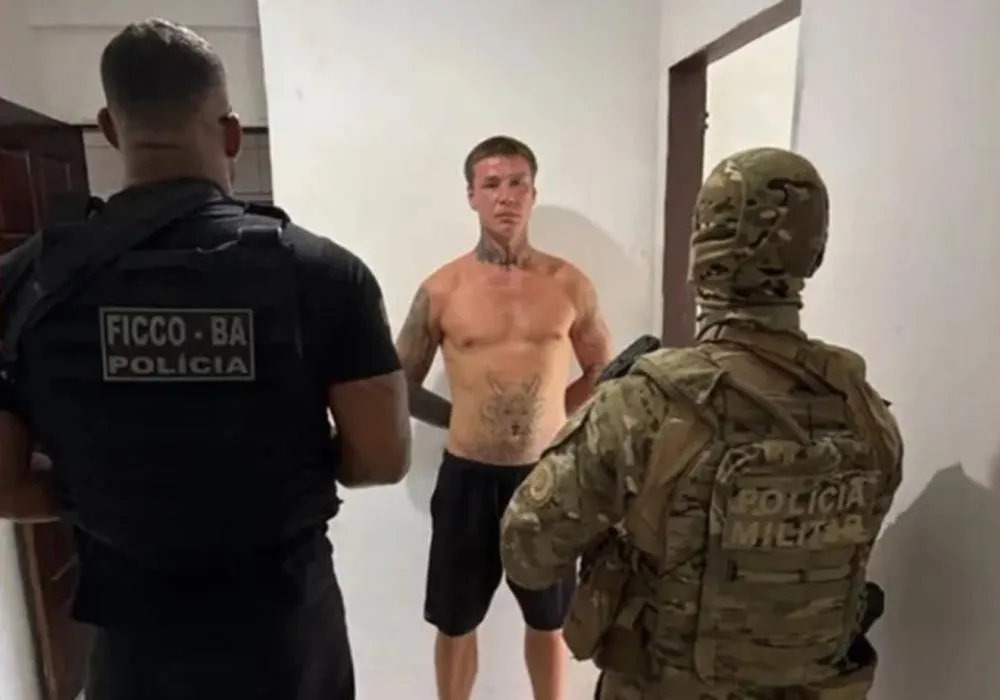 Ex-militar russo condenado à prisão perpétua é capturado em Salvador