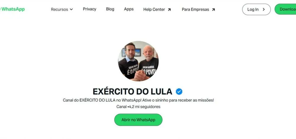 Campanha do PT registra canal “Exército do Lula” no TSE após impasse judicial