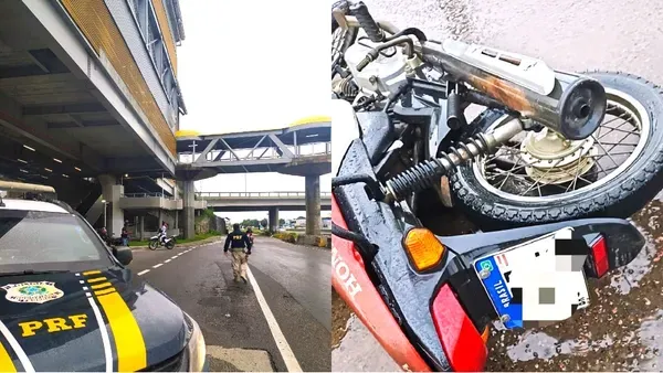 Colisões com motocicletas na Bahia. Foto: Divulgação | PRF 